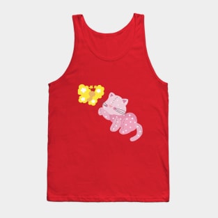 Cat and Butterfly Tank Top